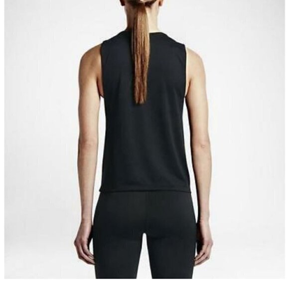 NWT Nike Elastika Black Biker Tank - Picture 3 of 4